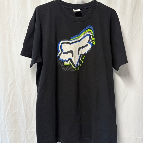 Fox Black Tee with Graphic Logo - Picture 1 of 3